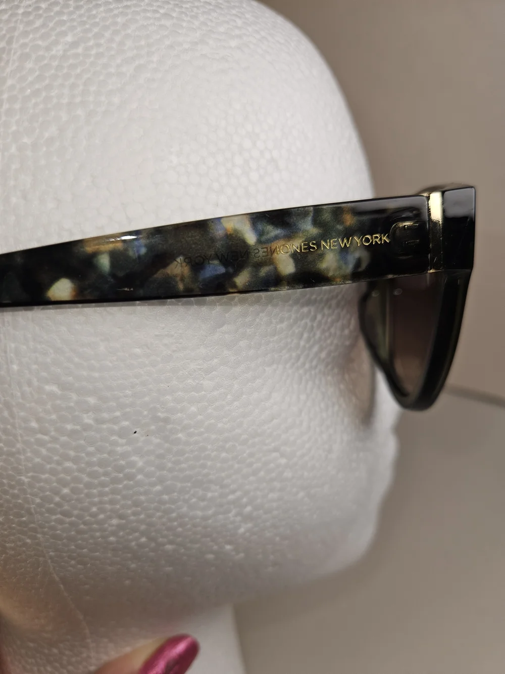 Jones New York Olive Green Oversized Women's Sunglasses